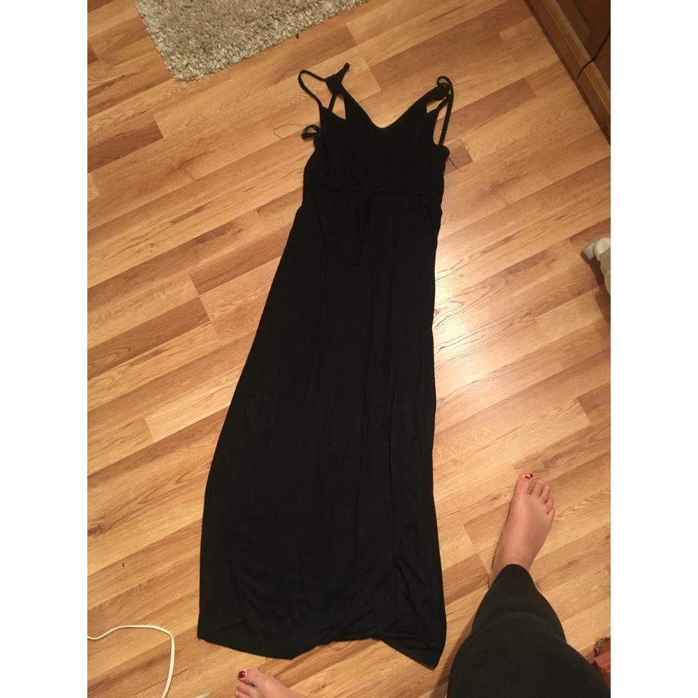 Black maxi dress